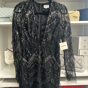 Brand new Superdown Black Sequin Embellished Dress